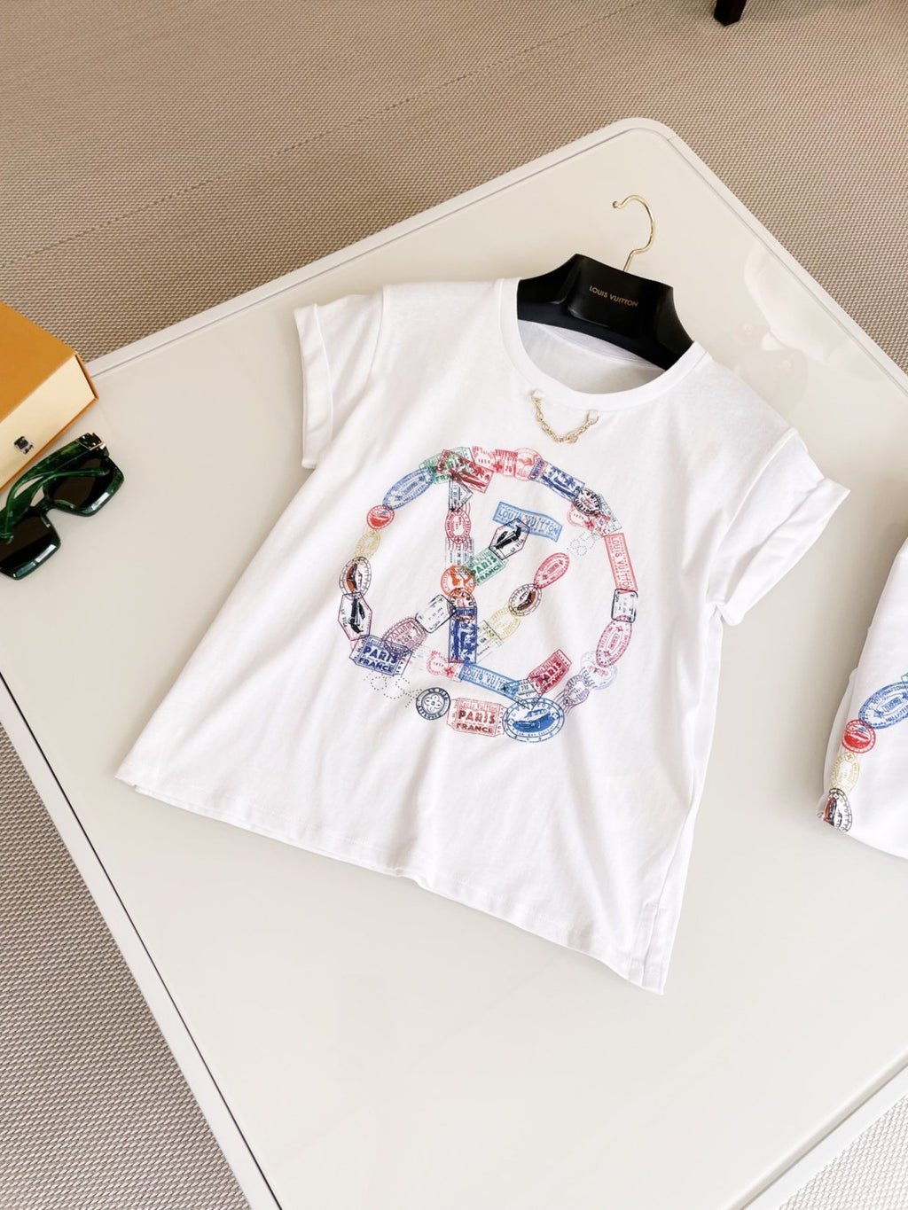 Women's Summer White Round Neck Travel Seal Print Cotton Short Sleeve T-Shirt #74179