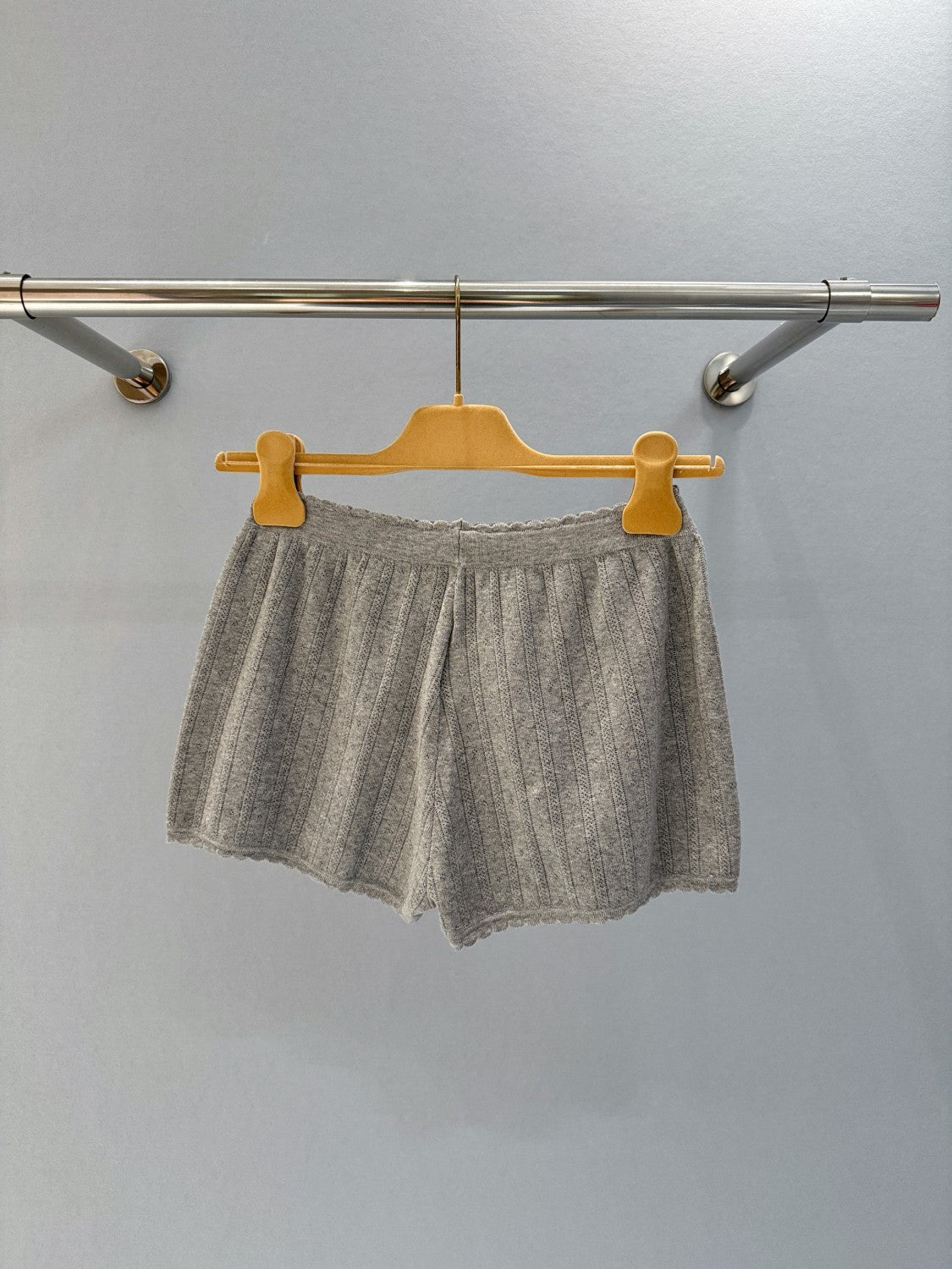 Women's Summer Solid Color Letter Print Lace Knitted Casual Shorts #77545