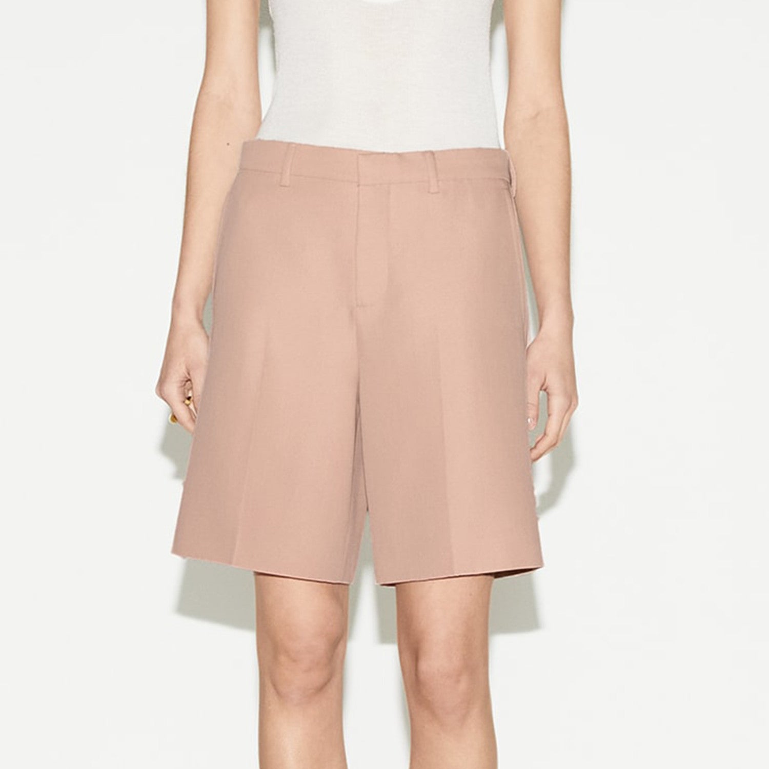 Women's Spring And Autumn Pink Short Slim Suit Shorts Fashion Casual Comfortable Low Waist Pants Ngvp #8868