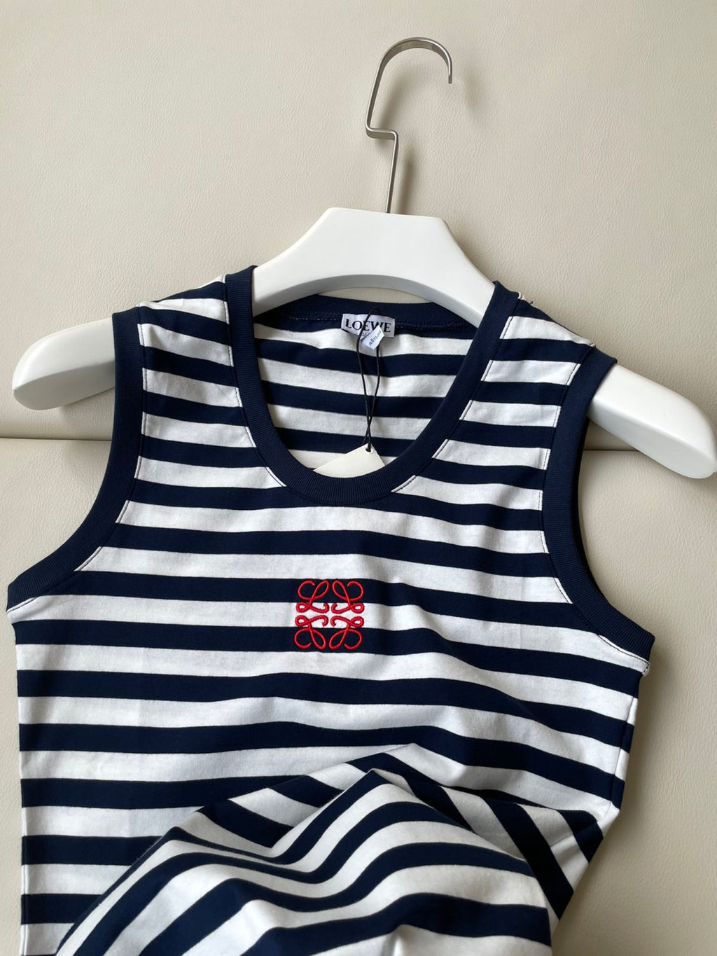 Women's Summer Pattern Printed Stripe Round Neck Sleeveless Tank Top Vest #72676