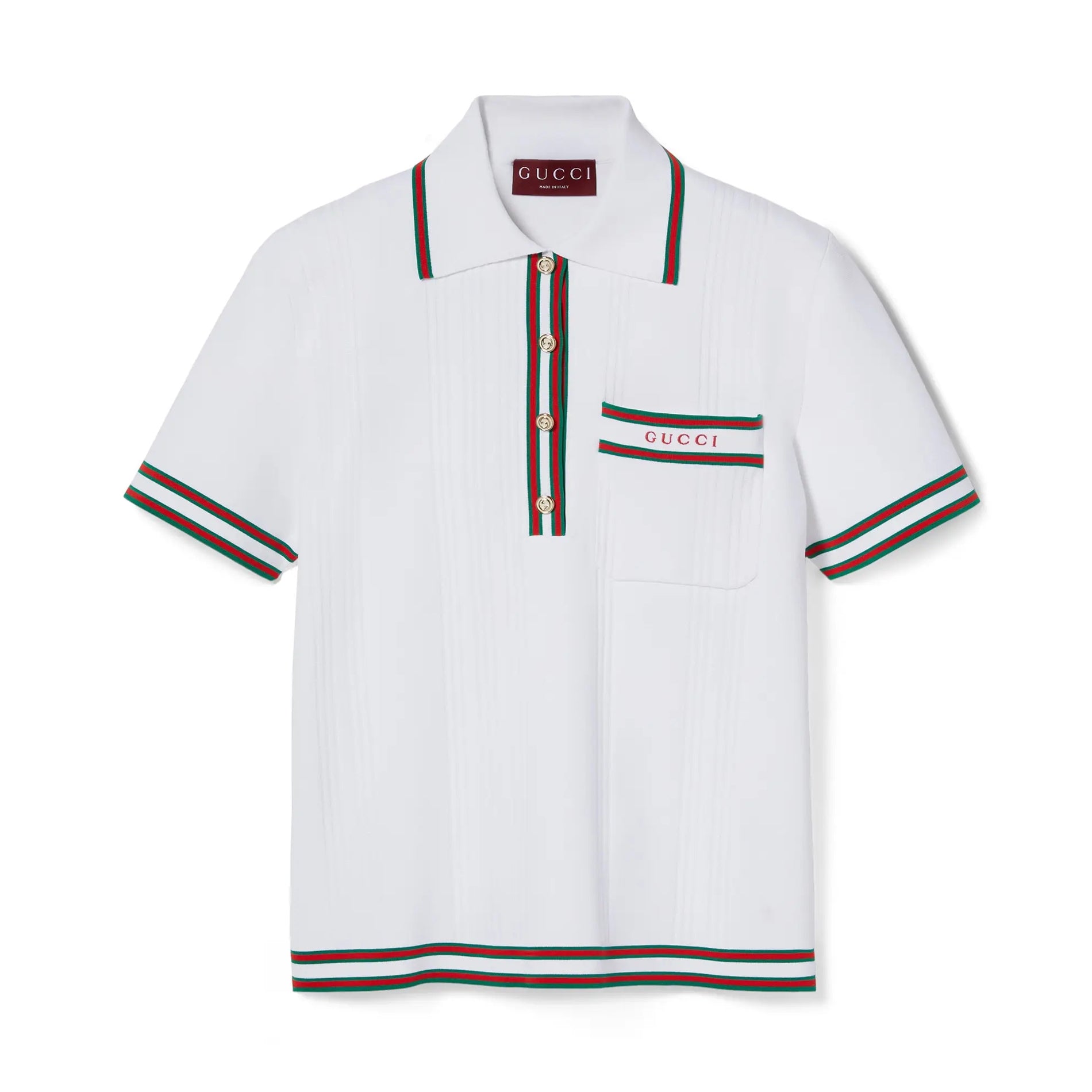 Women's Summer Logo Letter Embroidery Stripe Short Sleeve Polo Shirt T-Shirt Pleated Short Skirt Set Suit #72557