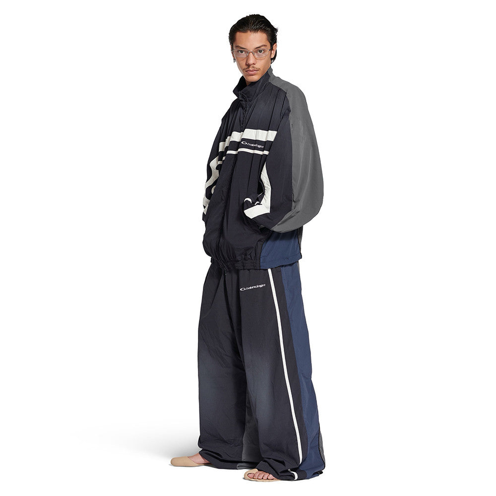 Blcg 25fw Men's Color-Blocked Patchwork Jacket and Pants Set Suit #194126