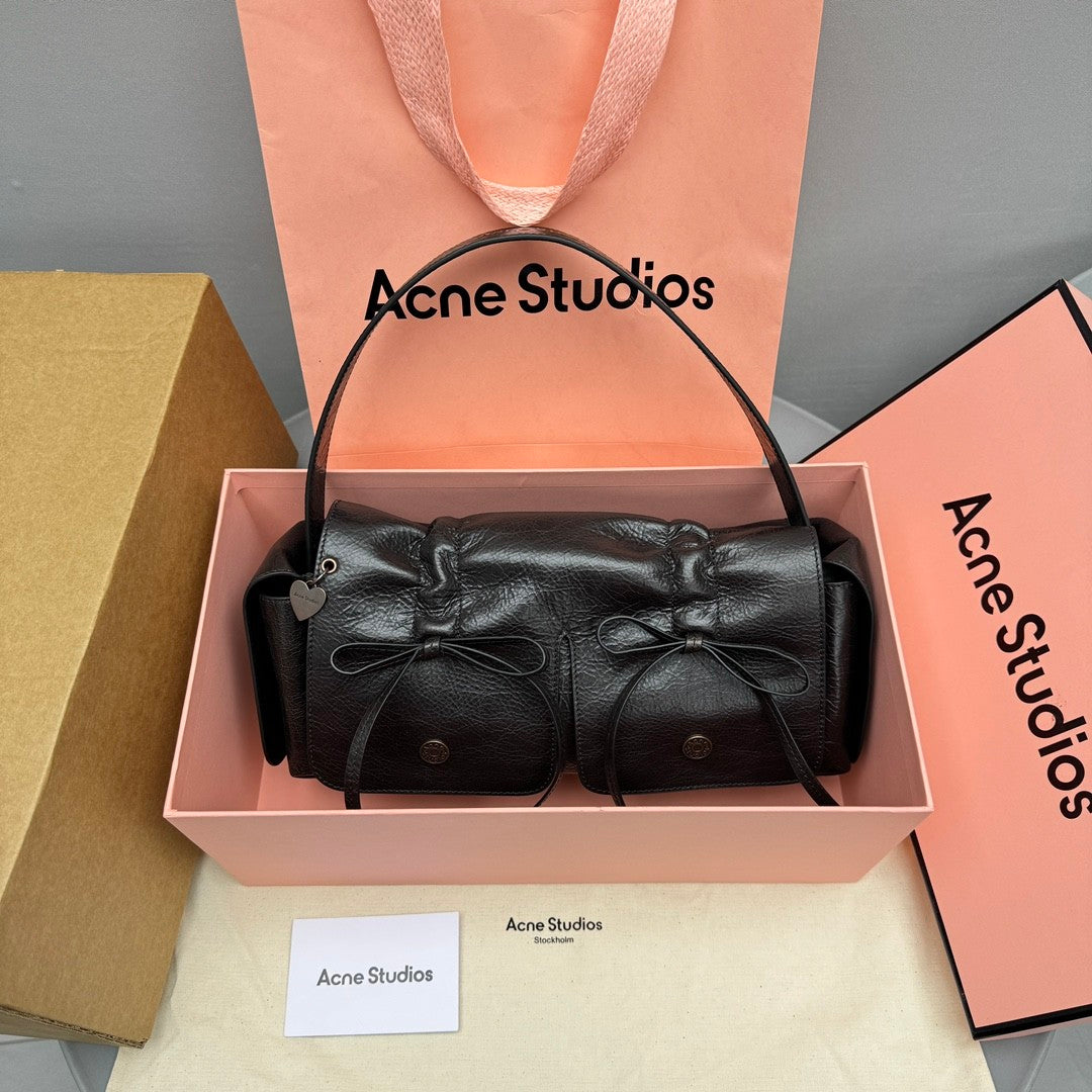 Acne Studios Multipocket Bag Butterfly Camera Bag Large Handbag Vintage Temperament Pleated Bags Multipocket Rev A10328-ADM Ngvp #8926