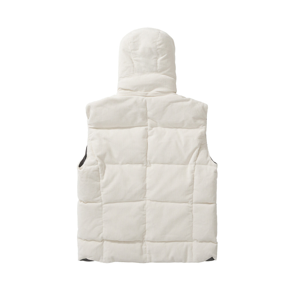 BC Men's Fall And Winter Single-Breasted Hooded Solid Color Fitted Down Vest Jacket #81185