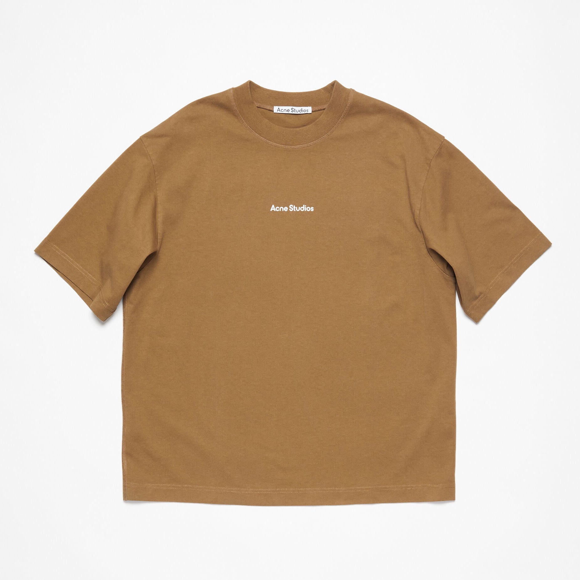 Men's Summer Solid Color Round Neck Pullover Loose Plain Knit Drop Shoulder Letter Short Sleeve T-Shirt #98369