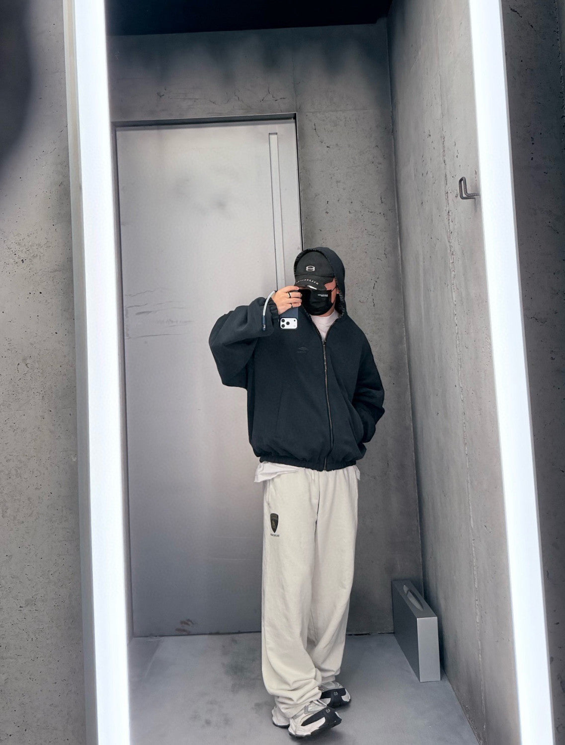 Men's And Women's 2025FW Plaid Double-sided Long-sleeved Zipper jacket Outerwear Hooded sweatshirt #194075