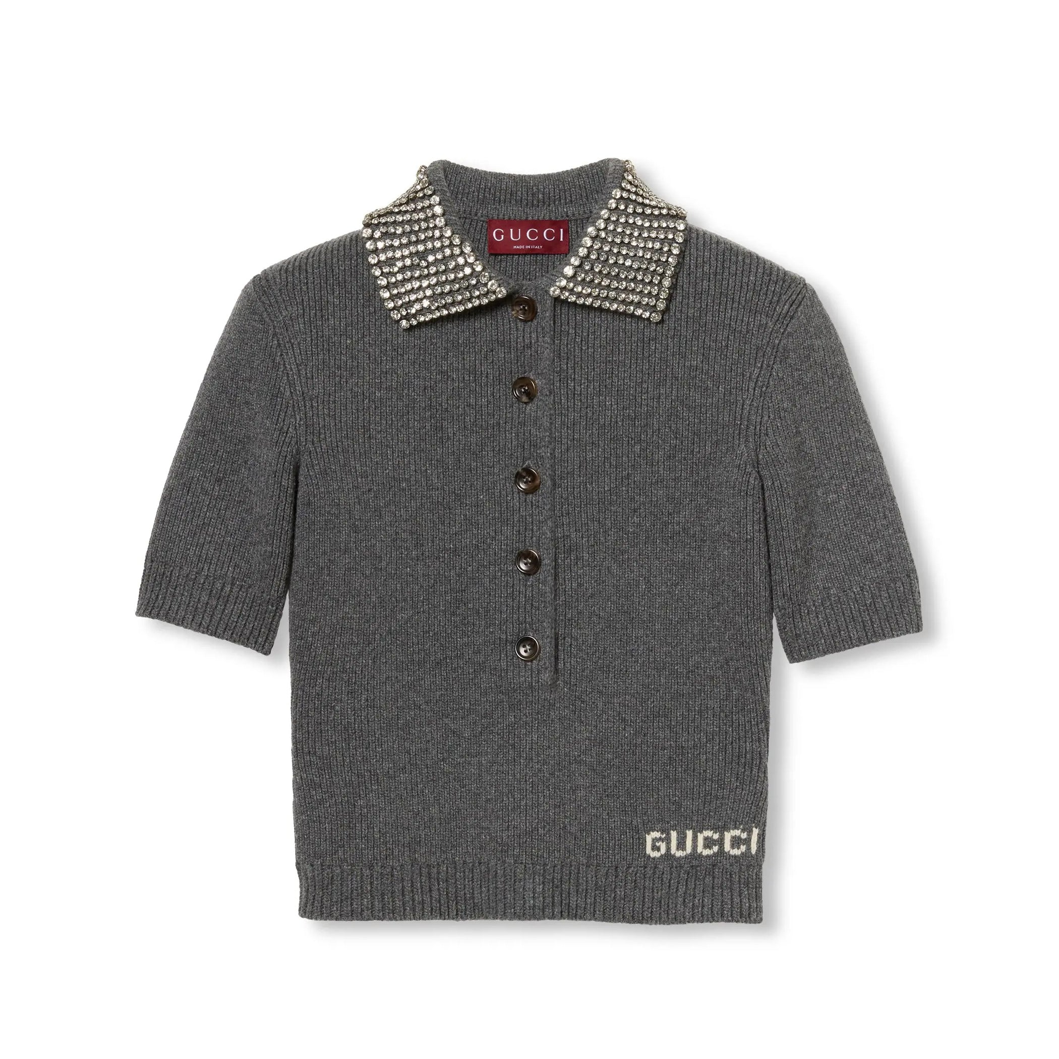 Women's Summer Solid Color Rhinestone Inlay Pullover Straight Short Sleeve Polo Shirt T-Shirt #73754