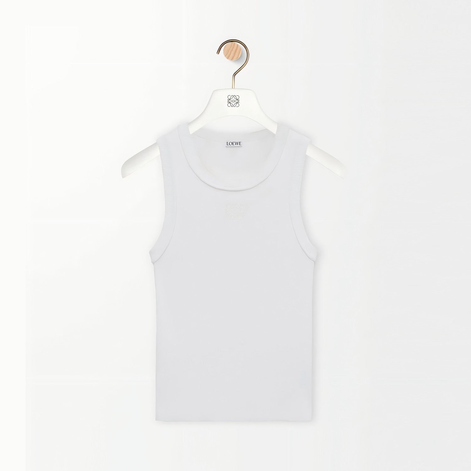 Women's Stretch Viscose Anagram Knitted Ribbed Soft Tank Top vest #194291