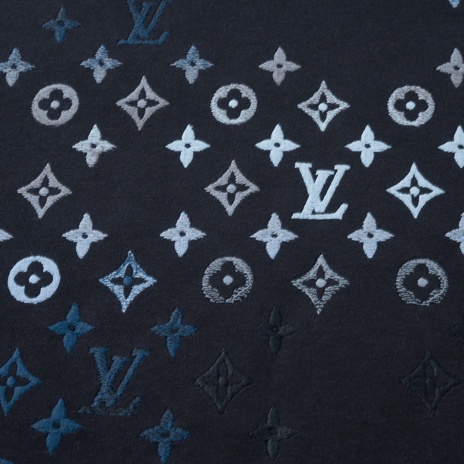 Men's Spring and Autumn Gradient Pattern Printed Cotton Round Neck Long Sleeve Sweatshirt #72774