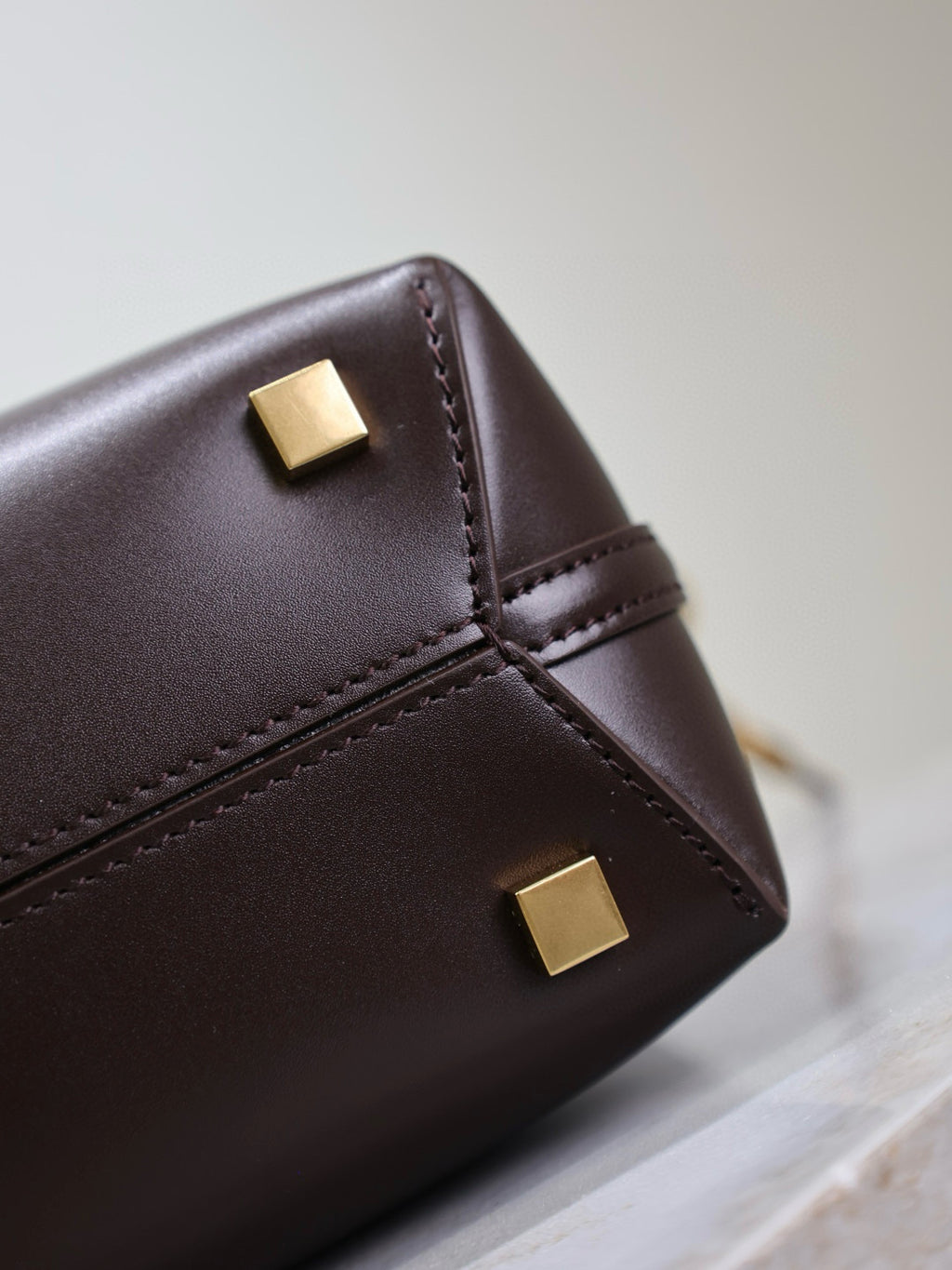 YS Women's LE 37 Logo Hook Buckle mini Small Glossy Solid Color Bucket Bag Suede Leather Handbags Casual Bags 7490362R20W9207 #81334