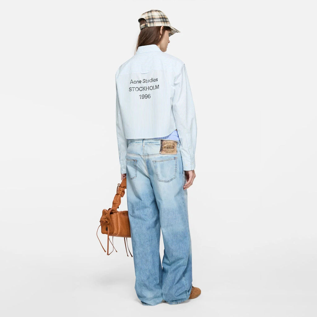 Women's Spring And Summer Double Pants Waist Vintage Old Washed High Waist Loose Cotton Wide Leg Straight Pants Ngvp #1895