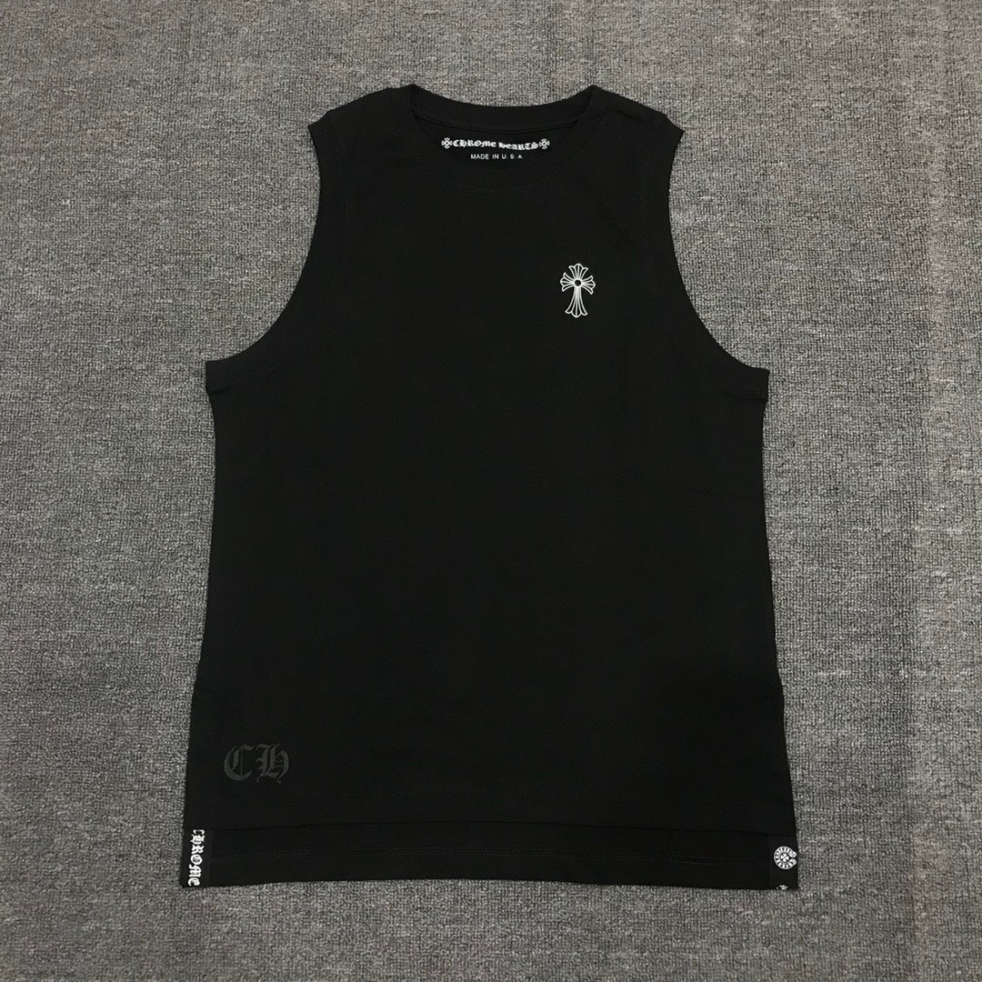 Men's Summer Logo Letter Print Round Neck Pullover Sleeveless Tank Top Vest #72262