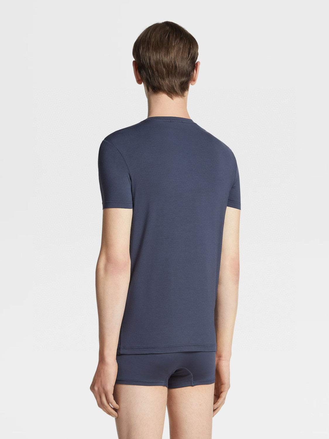 Men's Solid Colour Cotton Boxer Briefs 4 Piece Gift Set Underpant #76715