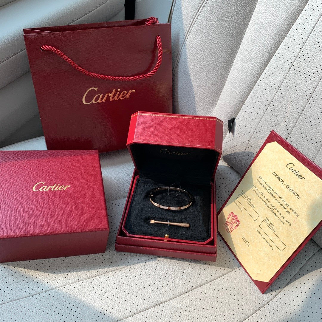 Men's And Women's Full Of Stars Full Of Diamonds Narrow Rose Gold Bracelet Jewelry #73169