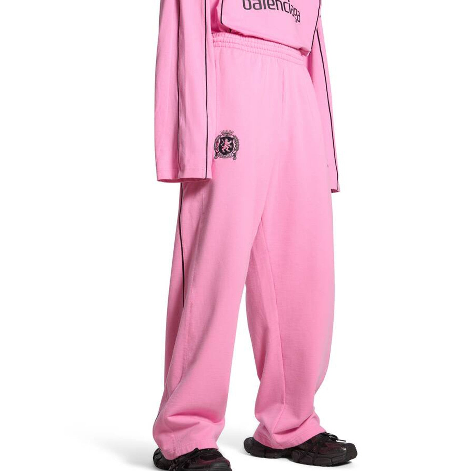 Men's Women's Logo Printed Elastic Casual Knit Multicolor Soccer Baggy Sweatpants #98244