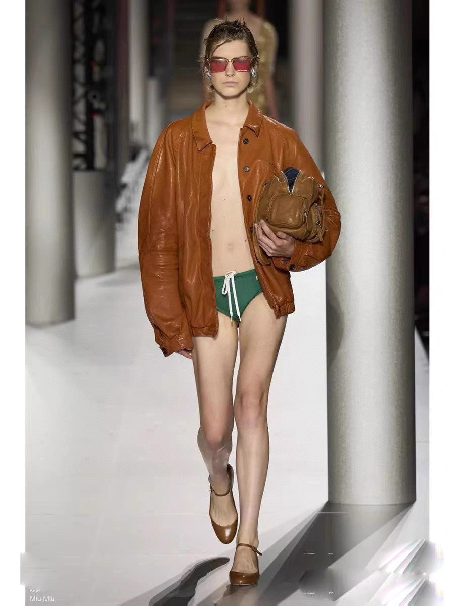 Women's Autumn and Winter Solid Colour Lapel Single Breasted Loose Long Sleeve Jacket #99192