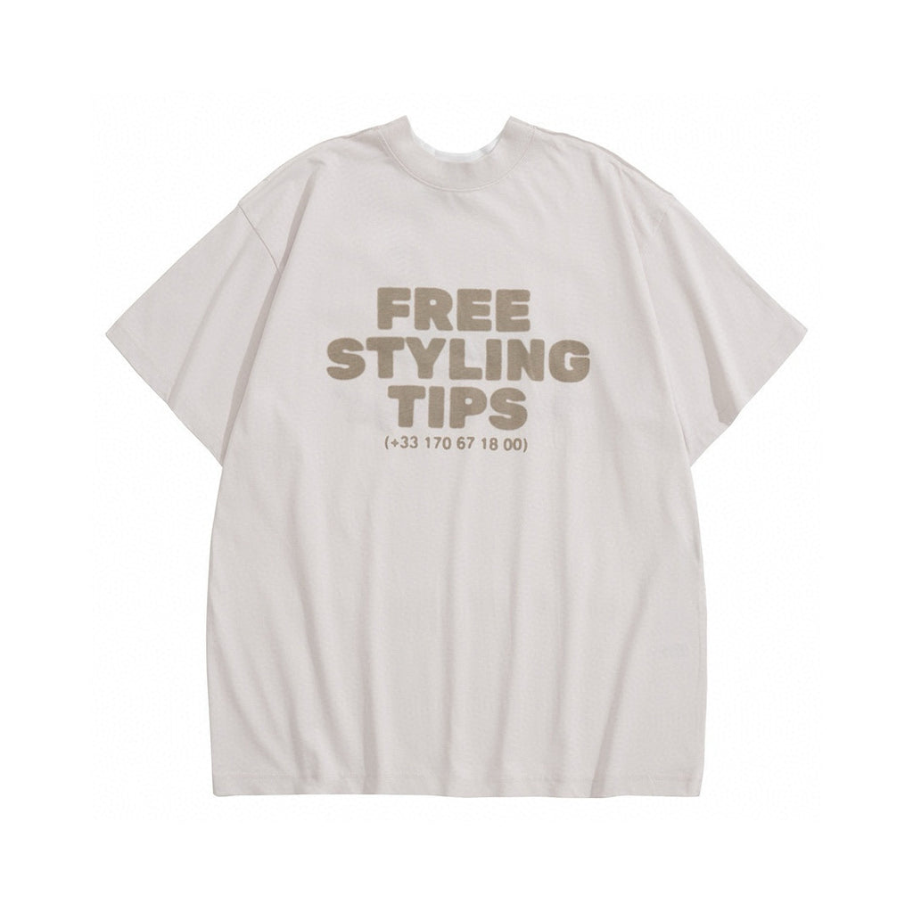 Men's Spring And Autumn Fashion Reversible Letter Print 3D Sports Embroidery Short Sleeve Round Neck Casual T-Shirt #98698