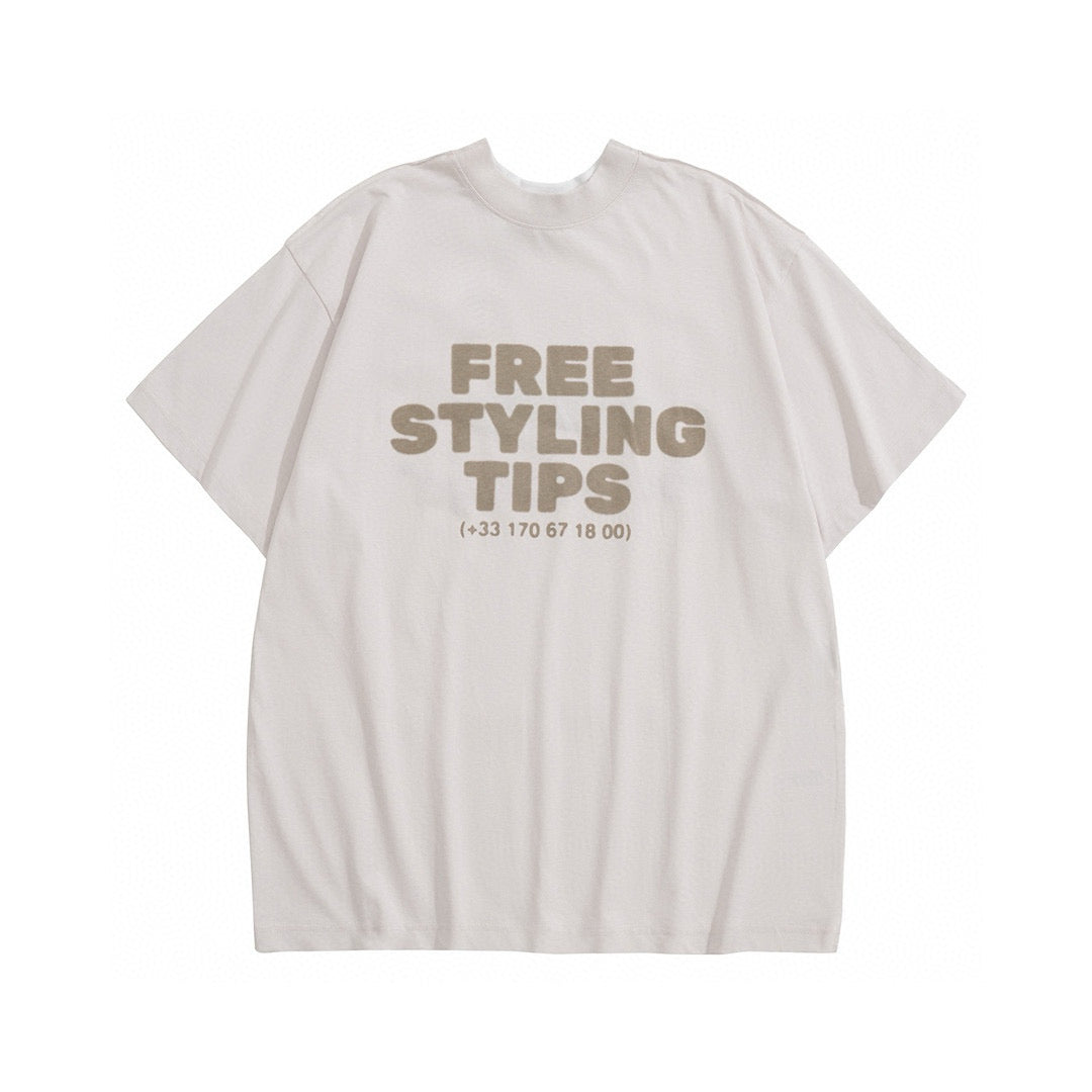 Men's Spring And Autumn Fashion Reversible Letter Print 3D Sports Embroidery Short Sleeve Round Neck Casual T-Shirt #98698