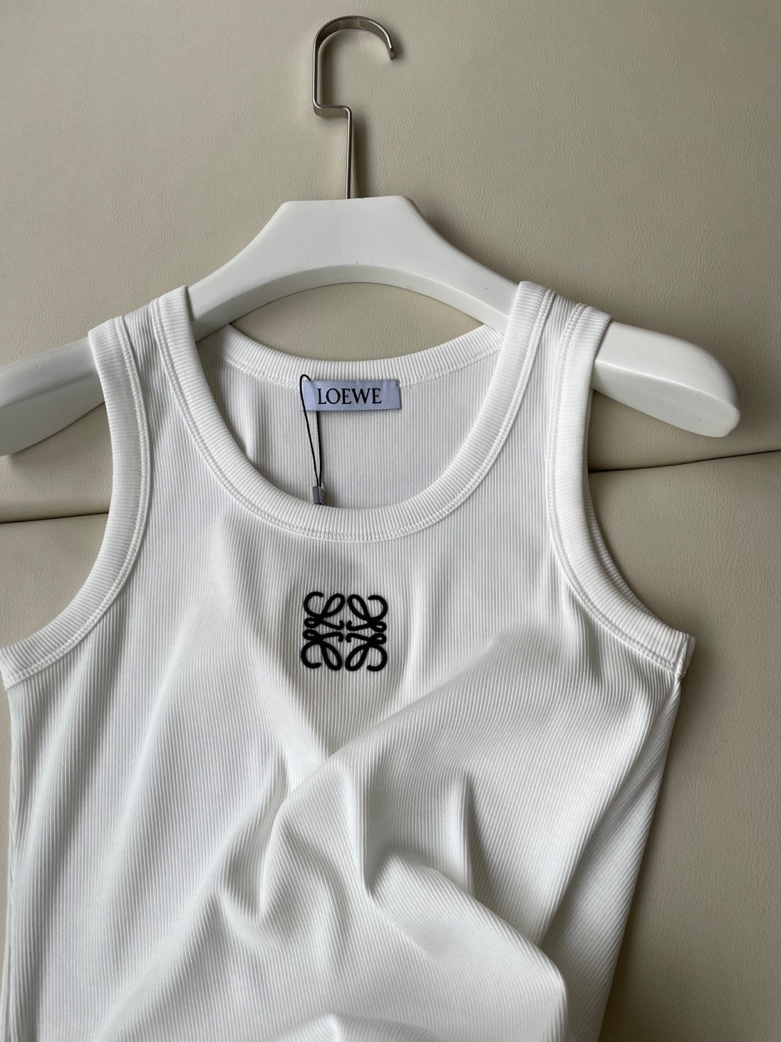 Women's Summer Solid Color Embroidered Logo Sleeveless Camisole Tank Top Vest #75548