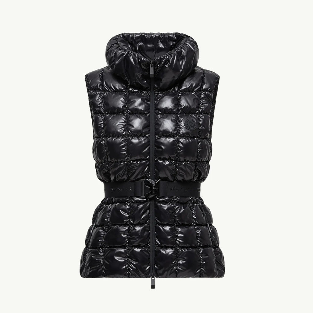 Emilion Women's Winter Fashion Casual Stand Collar Zipper Sleeveless Square Quilted Down Vest #78822