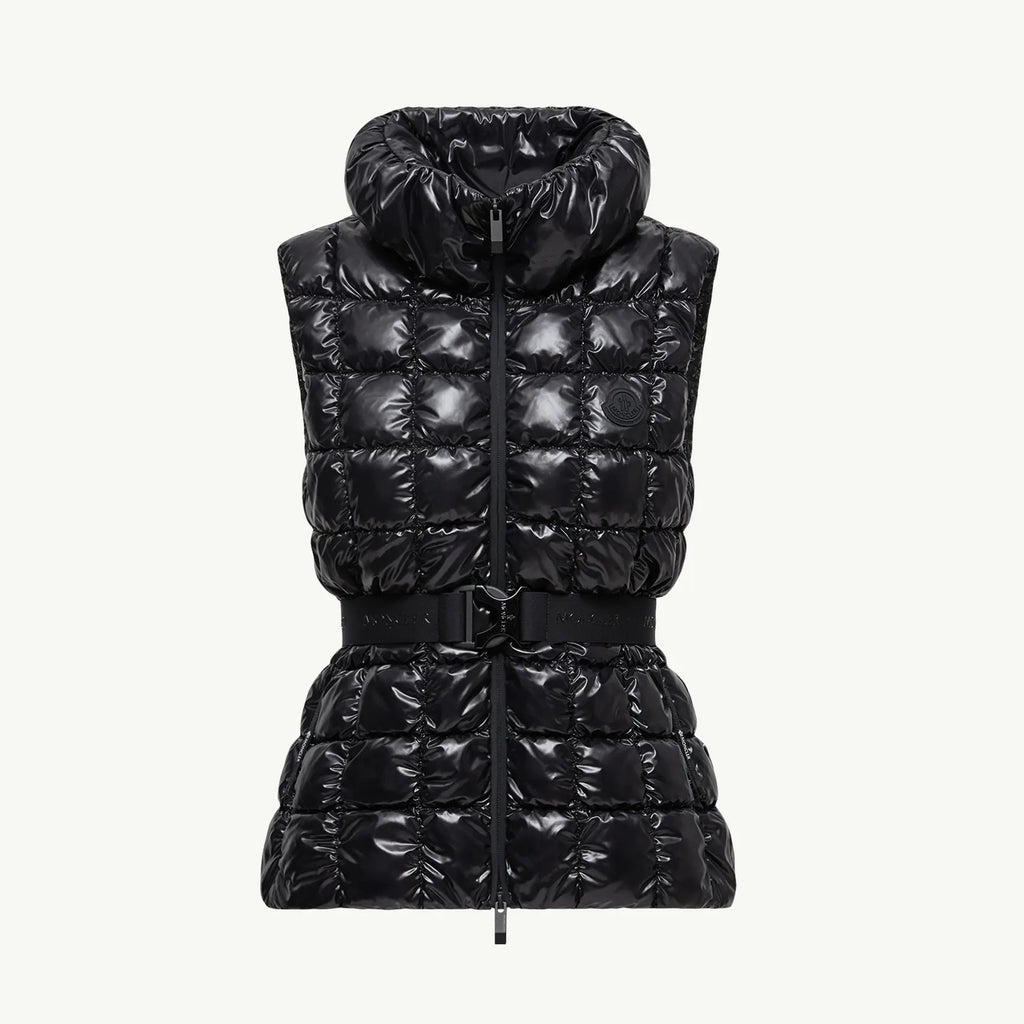 Emilion Women's Winter Fashion Casual Stand Collar Zipper Sleeveless Square Quilted Down Vest #78822