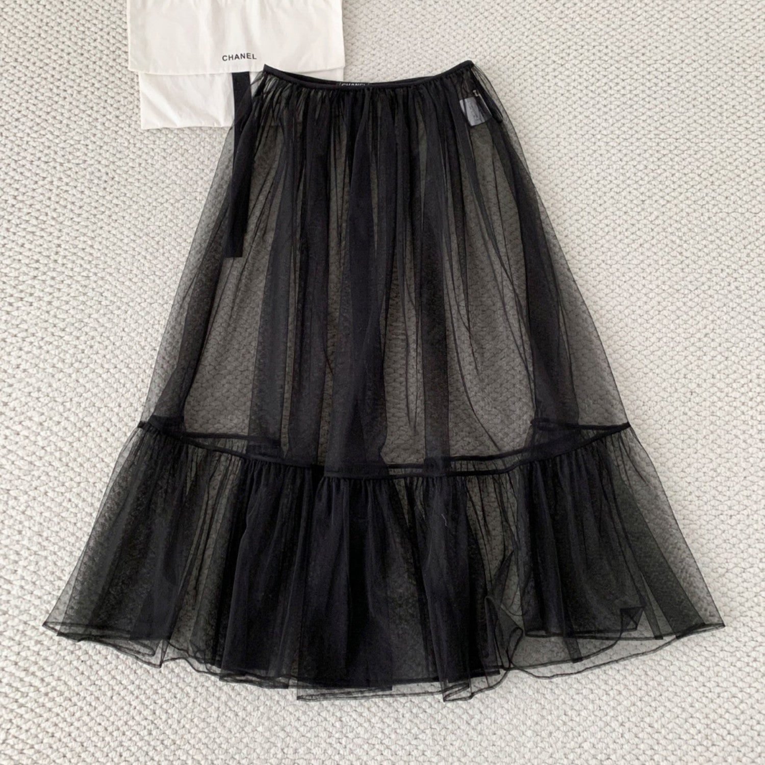 Women's Fall/winter Layering Sheer Lace Skirt Fashionable Trendy Elegant And Exquisite Skirt #192779