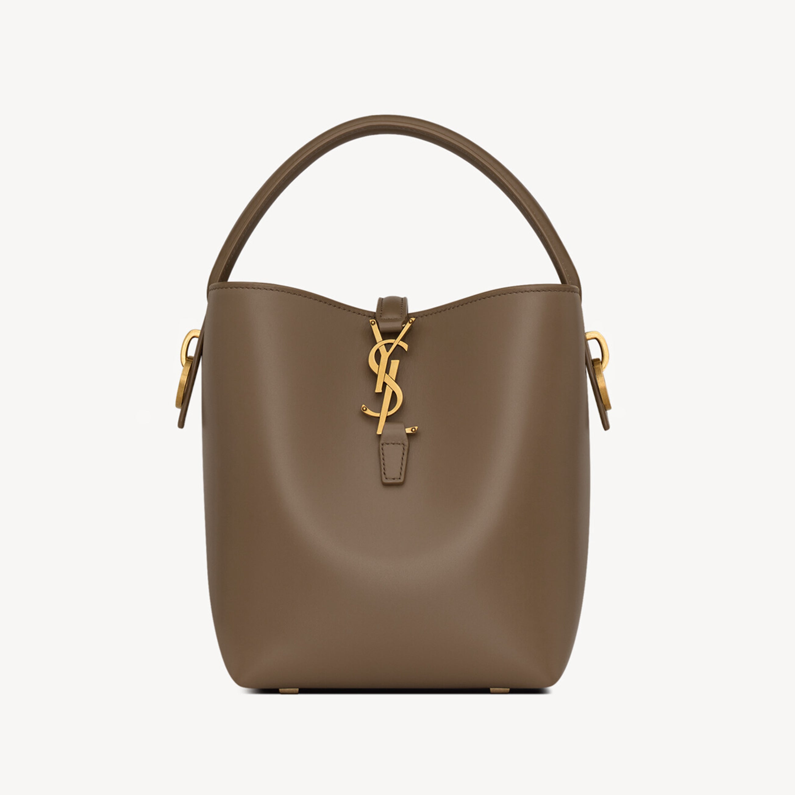 YS Women's LE 37 Logo Hook Buckle mini Small Glossy Solid Color Bucket Bag Suede Leather Handbags Casual Bags 7490362R20W9207 #81334