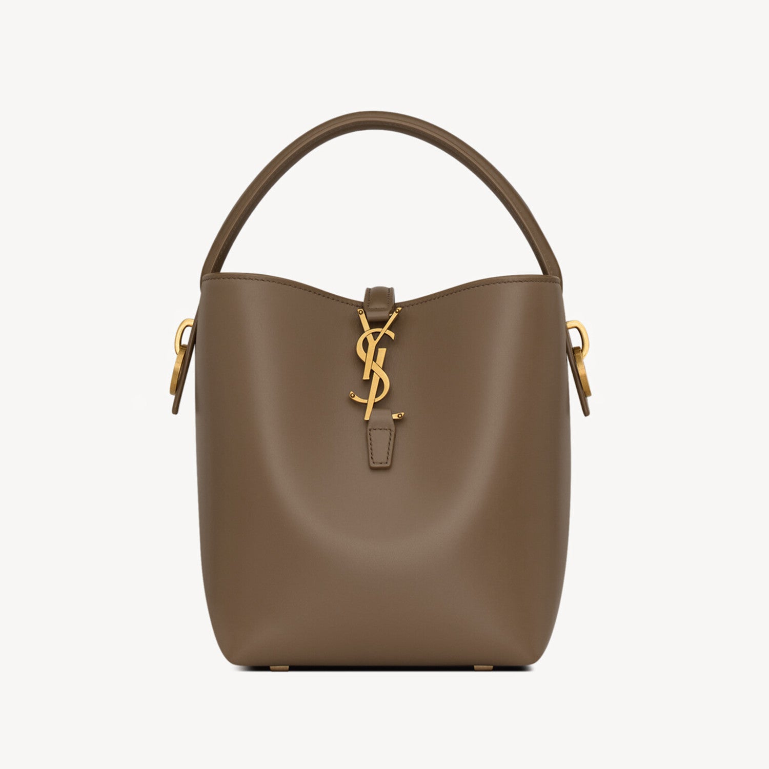 YS Women's LE 37 Logo Hook Buckle mini Small Glossy Solid Color Bucket Bag Suede Leather Handbags Casual Bags 7490362R20W9207 #81334