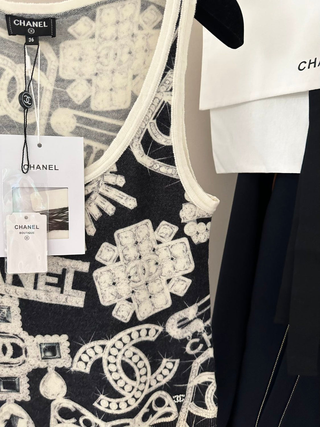 Women's Summer Fashion Trend Pattern Printed Round Neck Sleeveless Straight Top Vest #78413