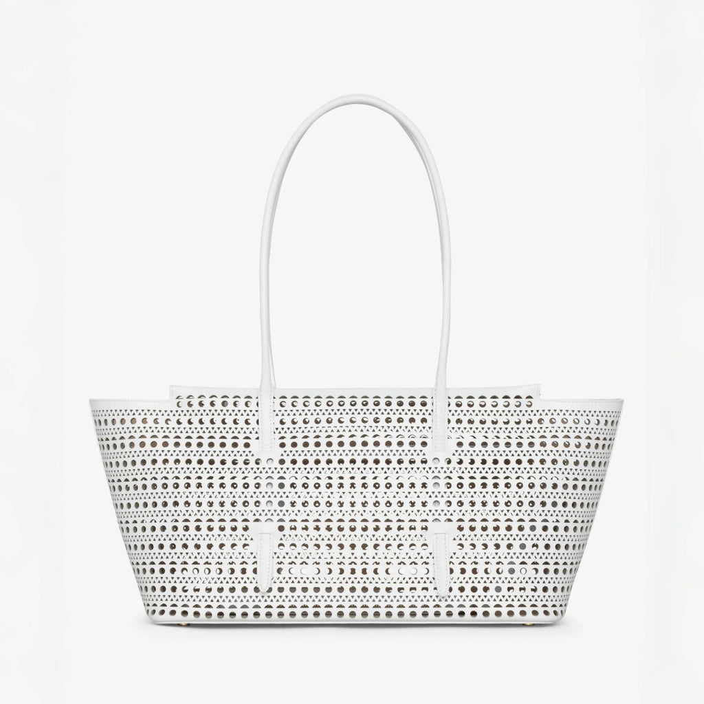 Alaia Mina Cutout Shoulder Bag Design Fashionable Women's Retro Solid Color Casual Temperament Vienne Cutout Carved Pattern  Bag Bags #81633