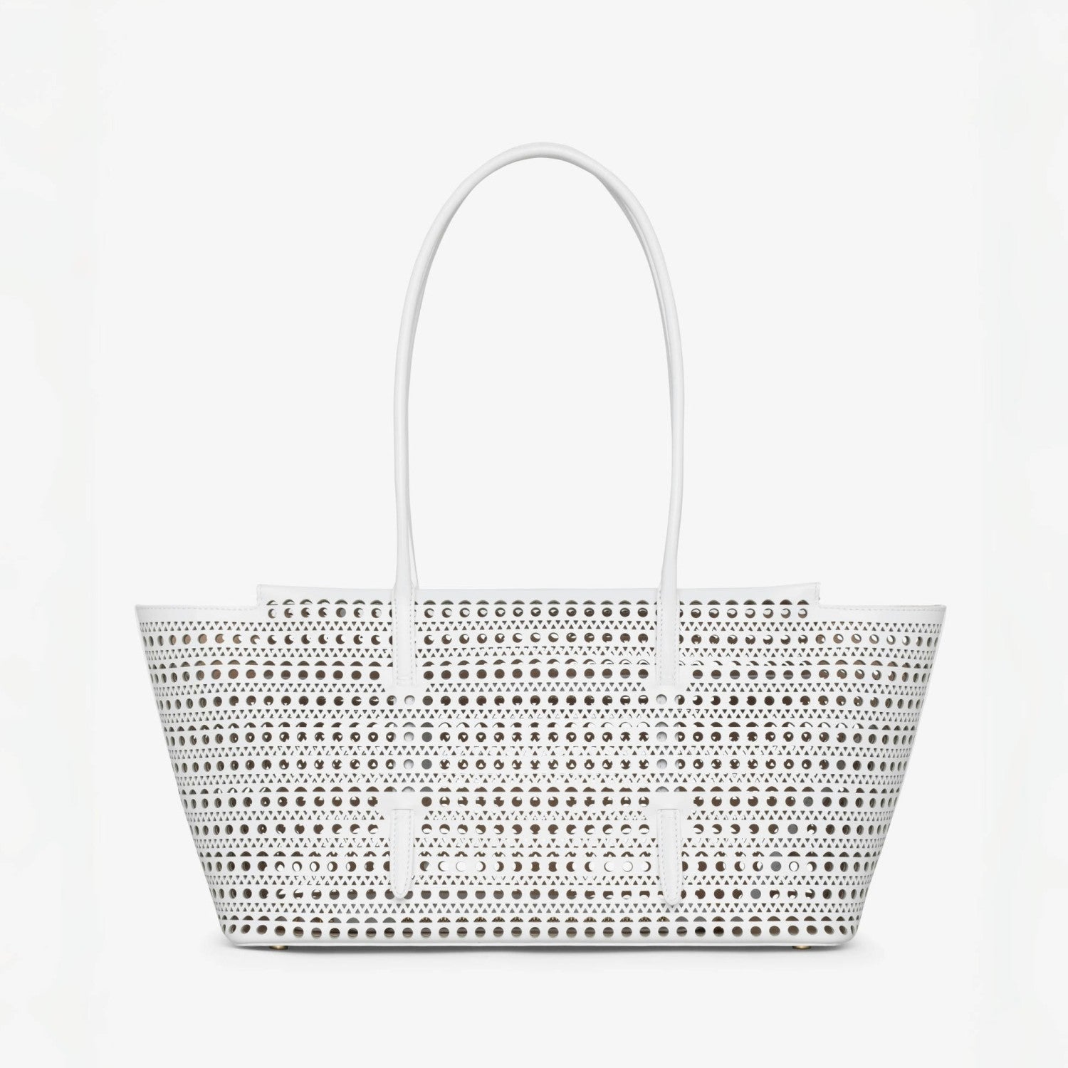 Alaia Mina Cutout Shoulder Bag Design Fashionable Women's Retro Solid Color Casual Temperament Vienne Cutout Carved Pattern  Bag Bags #81633