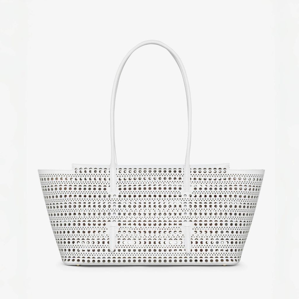 Alaia Mina Cutout Shoulder Bag Design Fashionable Women's Retro Solid Color Casual Temperament Vienne Cutout Carved Pattern  Bag Bags #81633