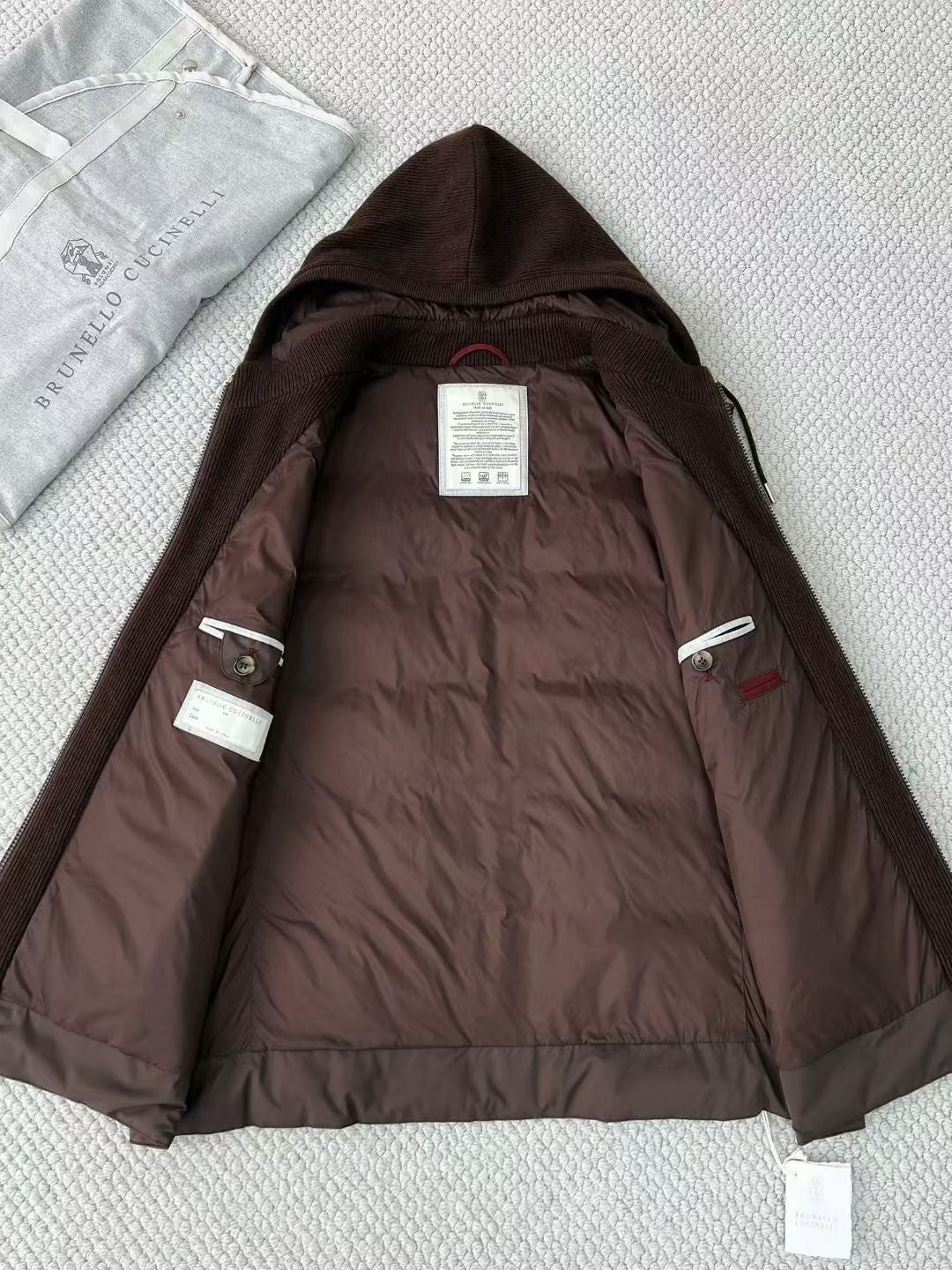 BC Men's Fall/Winter High-Street Color-Blocked Single-Breasted Solid Sleeveless Hooded Down Vest Ngvp #2321