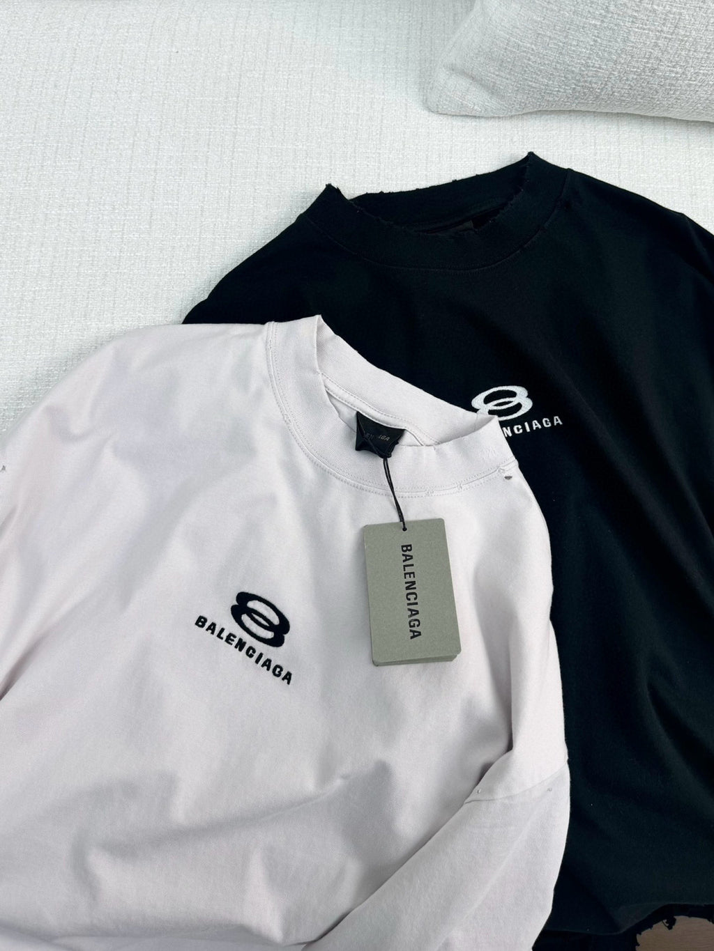 Men's and Women's Summer Embroidered Logo Printed Torn Hem Short Sleeve Unity Sports Icon Cropped T-Shirt Large #98146