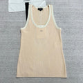 Women's Summer Fashion Casual Solid Color Round Neck Sleeveless Knit Tank Top Vest #78478