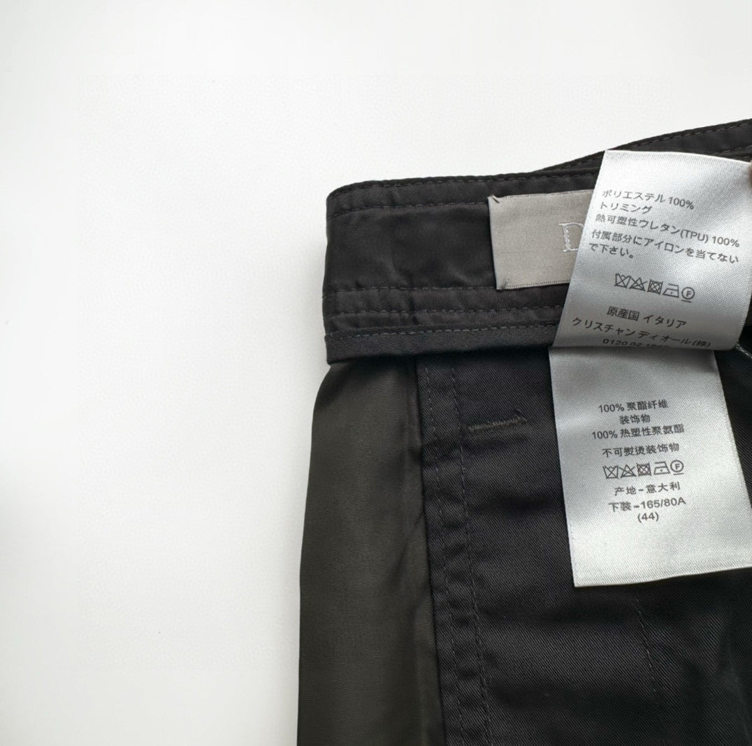 Men's Summer Solid Color Mid-Rise Buttoned Casual Polyester Shorts Pants #98883