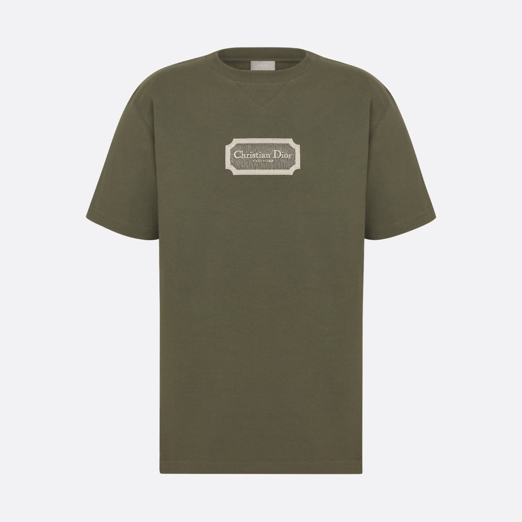 CD Men's Summer Embroidered Logo Solid Colour Round Neck Cotton Short Sleeve T-Shirt #97793