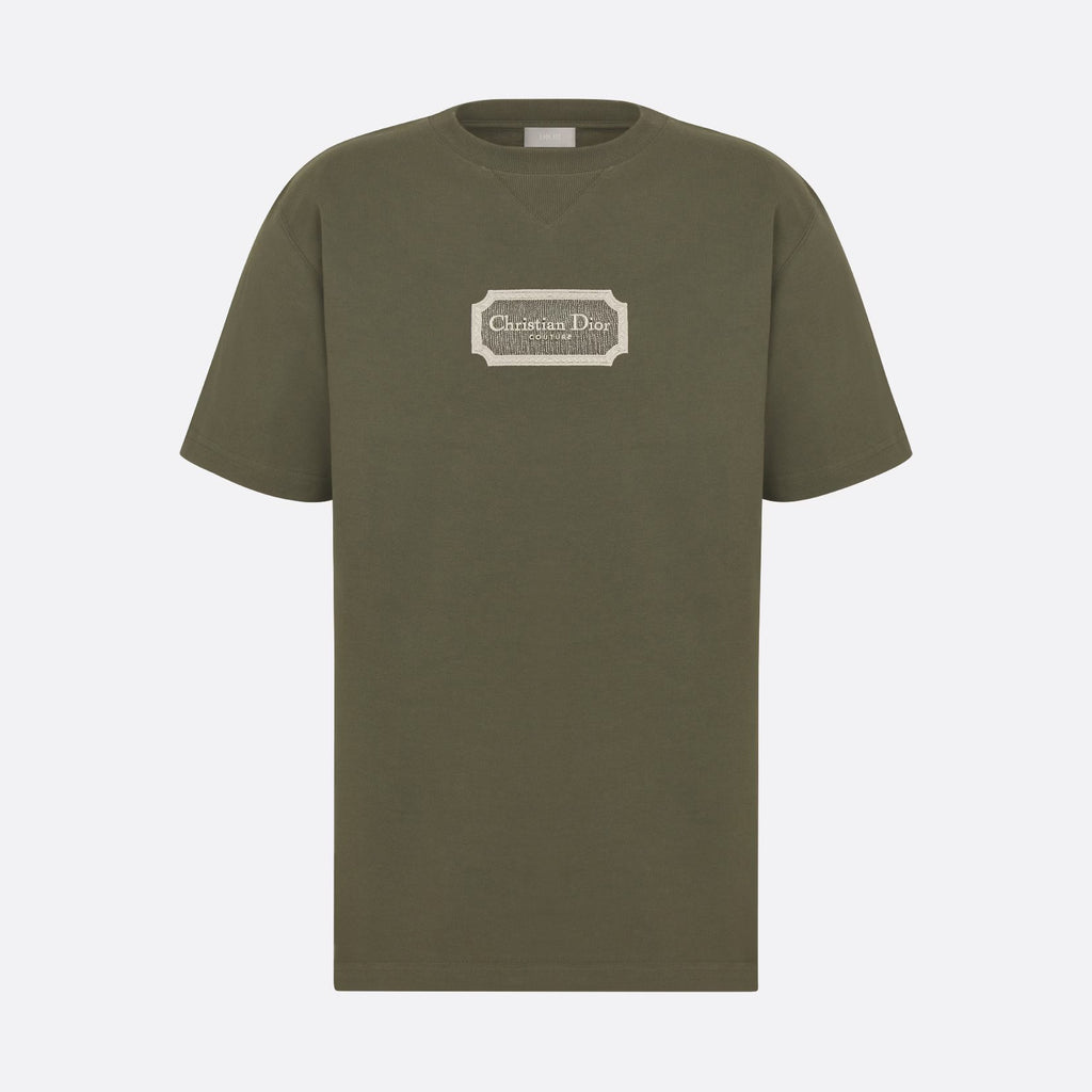 CD Men's Summer Embroidered Logo Solid Colour Round Neck Cotton Short Sleeve T-Shirt #97793