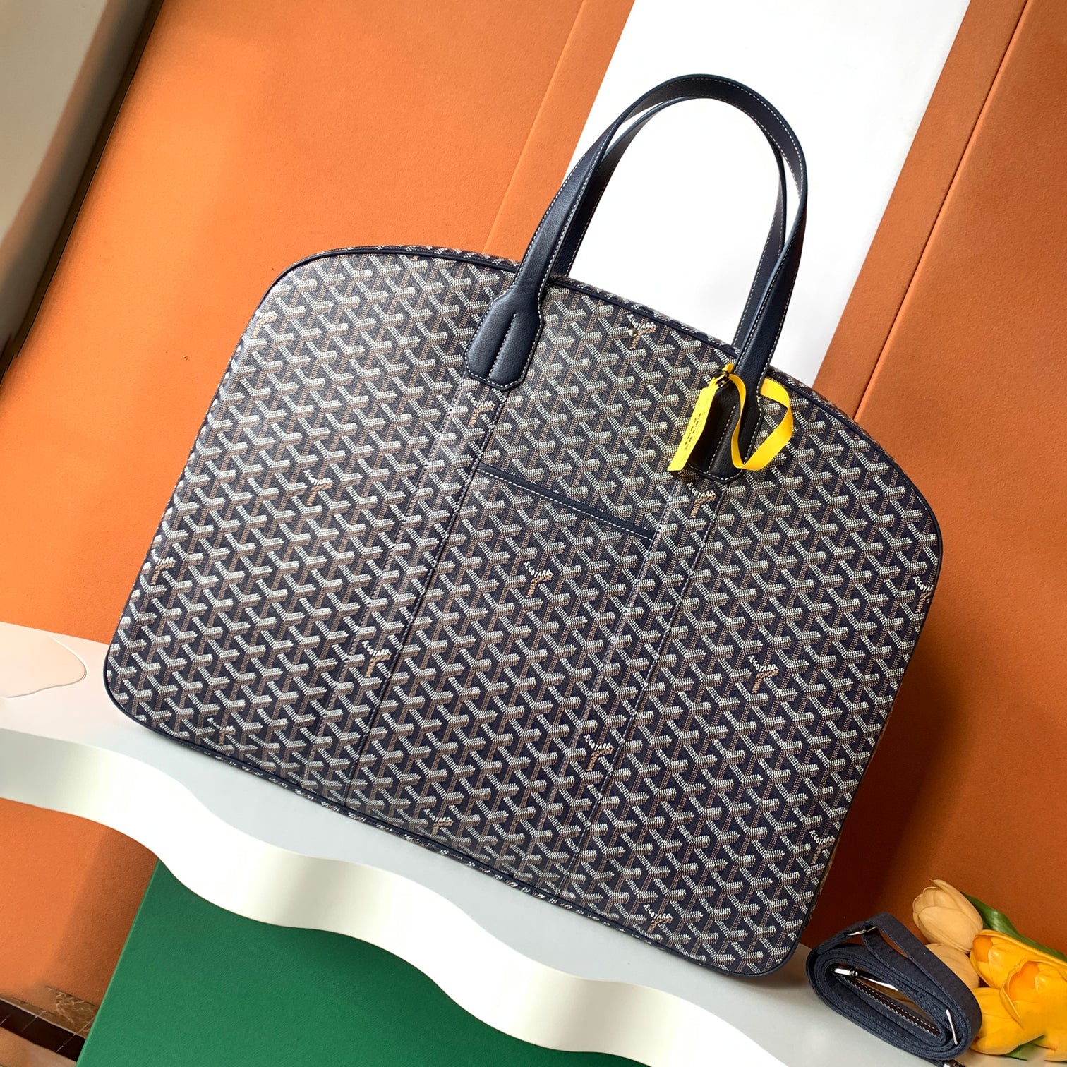 Men's Women's Savile Row Clothes Bag Full Print Zipper Closure Handbag Solid Color Travel Bag Bags SAVIL2GMLTY01CL01P #77626