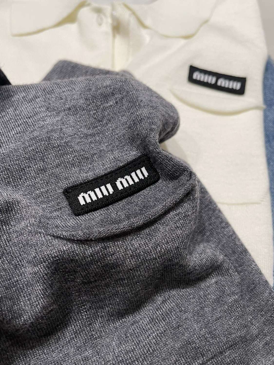 Monogrammed Polo Wool Knitted Short-Sleeve T-Shirt #194309