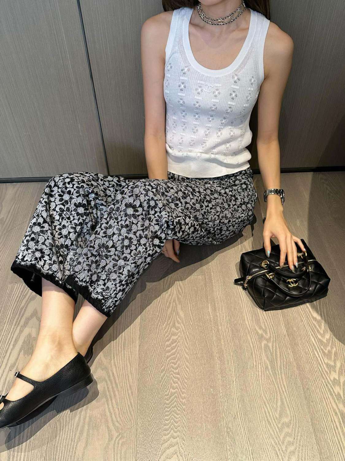 Women's Spring And Autumn Logo Floral Print Vintage Casual Fit Solid Color Denim Straight Leg Pants #71678