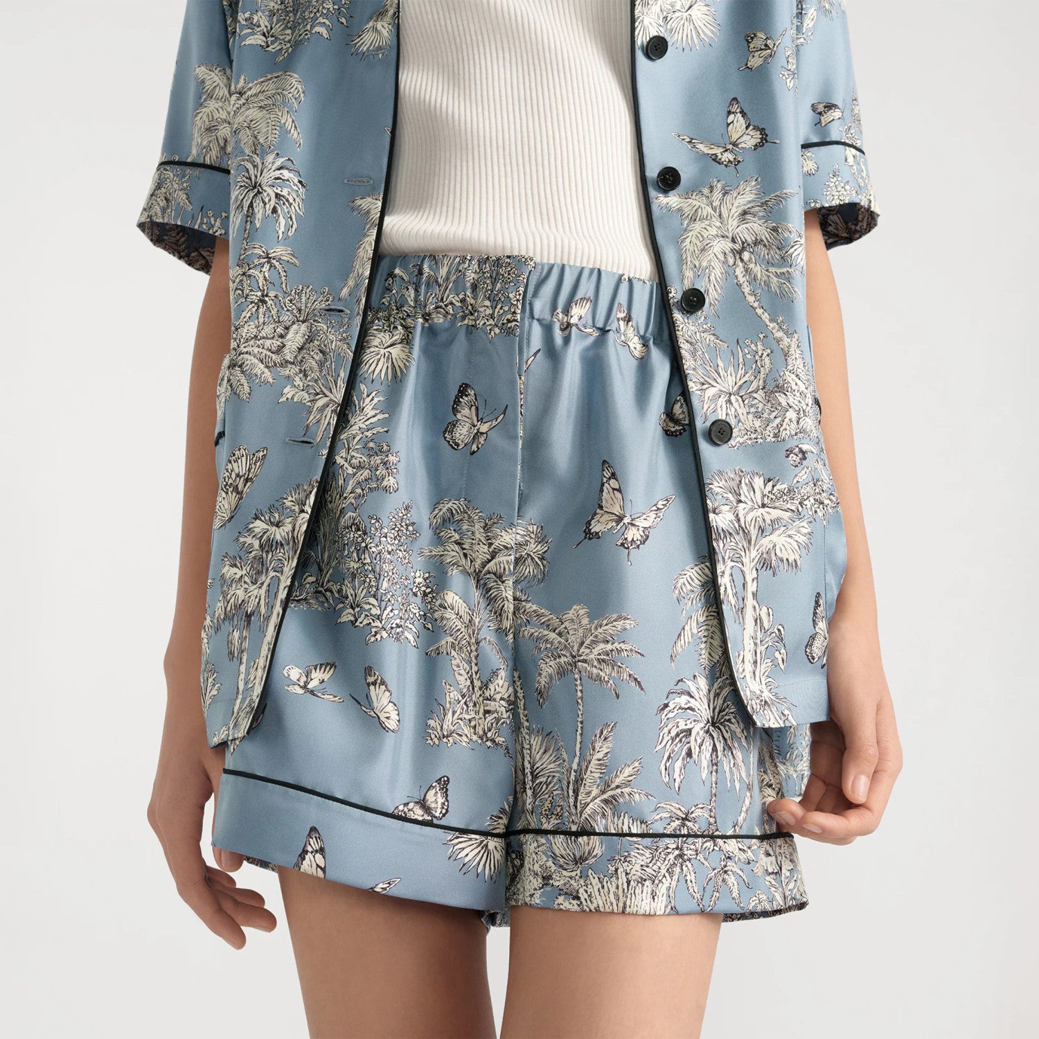 Dioriviera Women's Spring Summer Printed Loungewear Shorts Comfortable Fashion Trend Casual Shorts Ngvp #1885