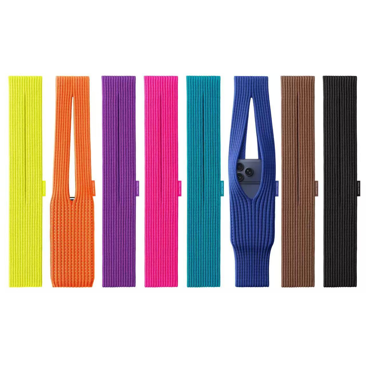 2025 New iPhone Pocket Official Site Knit Phone Pouch Compatible with Apple/Huawei Series Mini Pocket iPhone 17 Pro Max Case Woven Bag Long Crossbody Bag #82235A