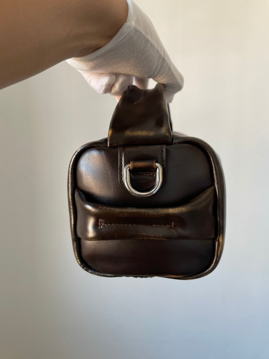 runway collection Cylinder bag Leather Shoulder Bags  #193912