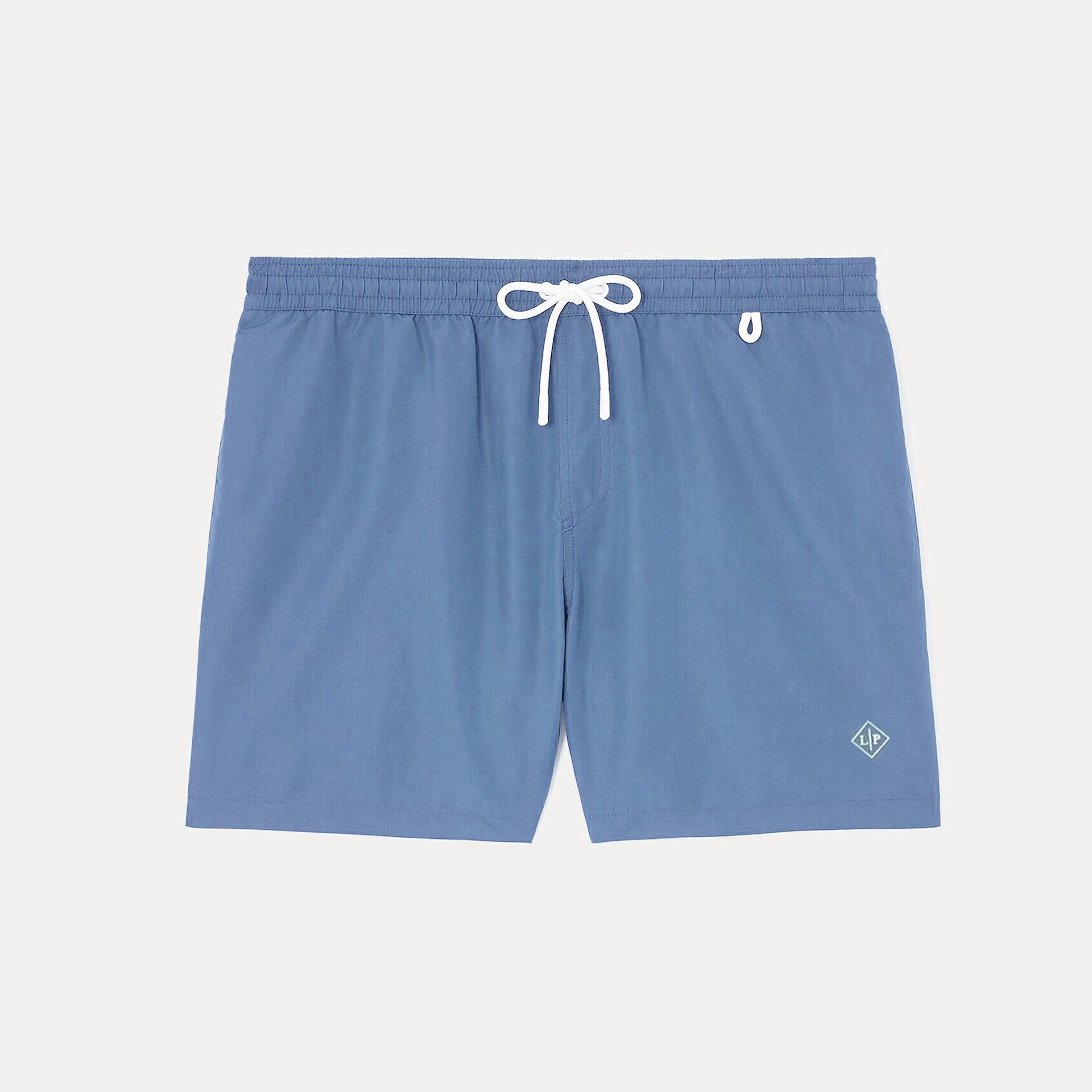 Men's Summer Letter Solid Color Mid Waist Tie Straight Bay Swim Shorts Ngvp #9959