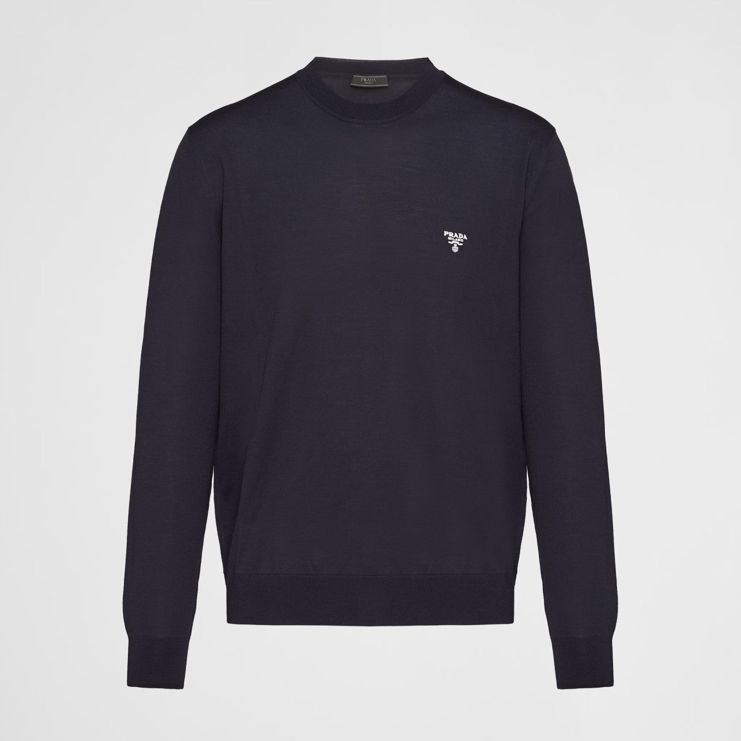 Men's Spring and Autumn Solid Color Ribbed Knit Crew Neck Pullover Sweater #73478