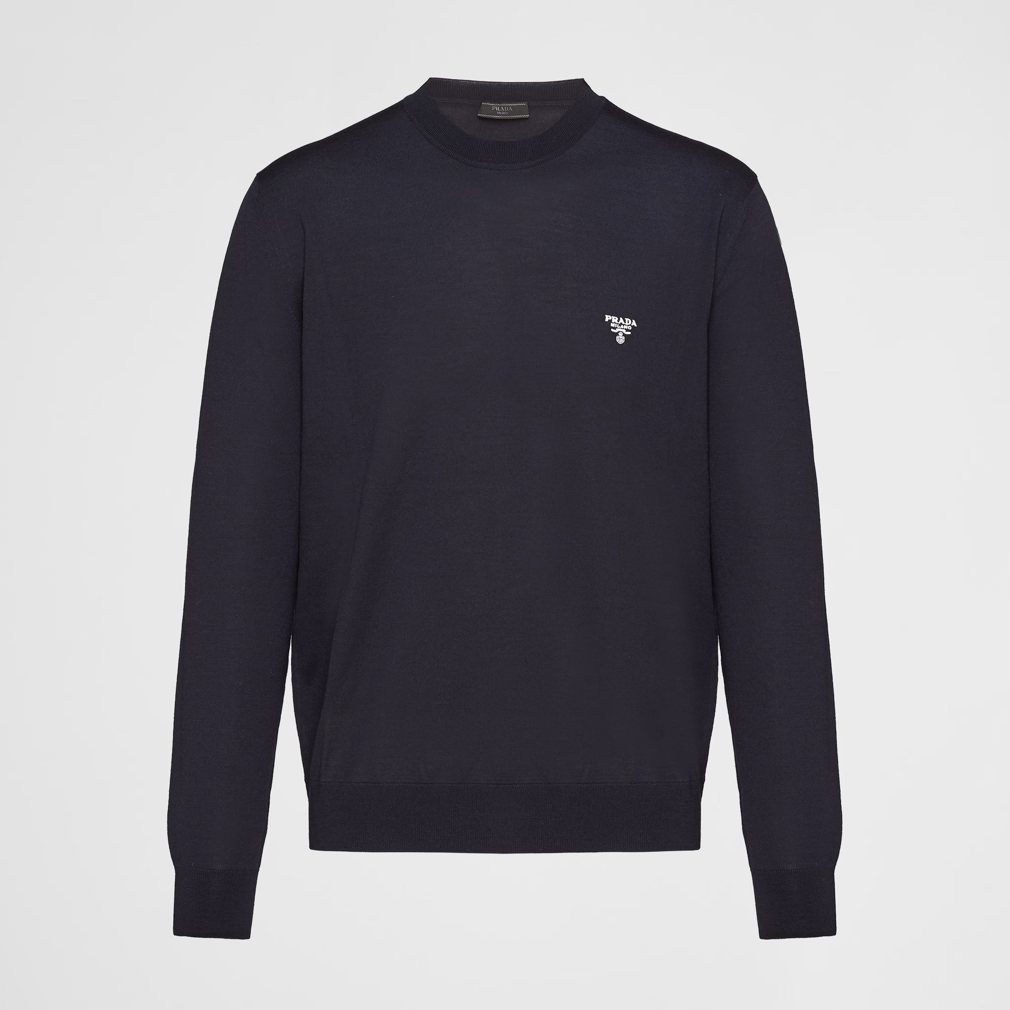 Men's Spring and Autumn Solid Color Ribbed Knit Crew Neck Pullover Sweater #73478