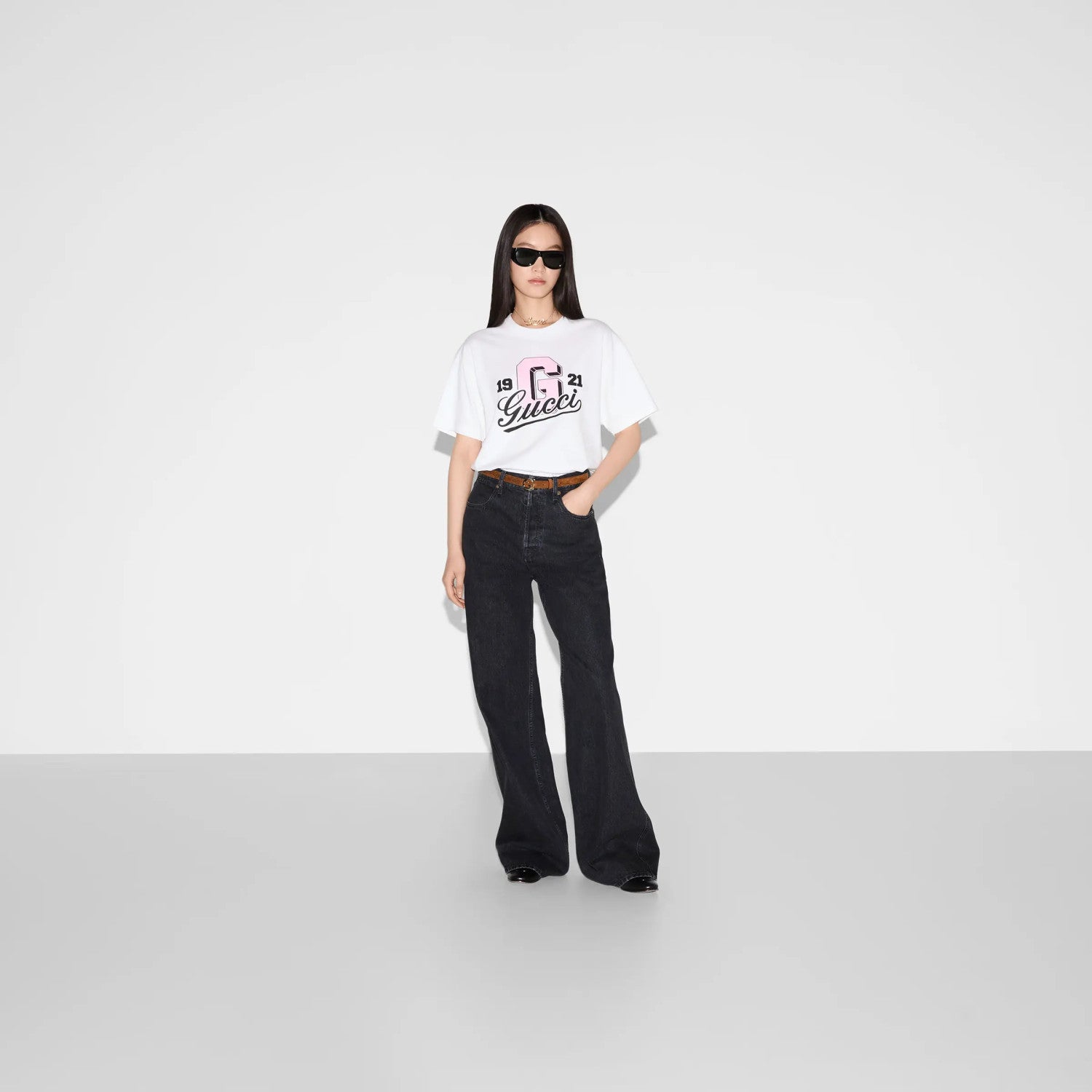 Women's Summer Printed Knit Round Neck Cotton Short Sleeve Solid Color T-Shirt #71945