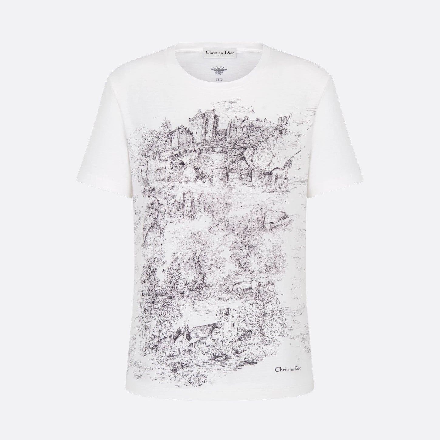 Women's Spring/summer Fashion Holiday Printed T-shirt Round Neck Casual Short Sleeved Top #74234