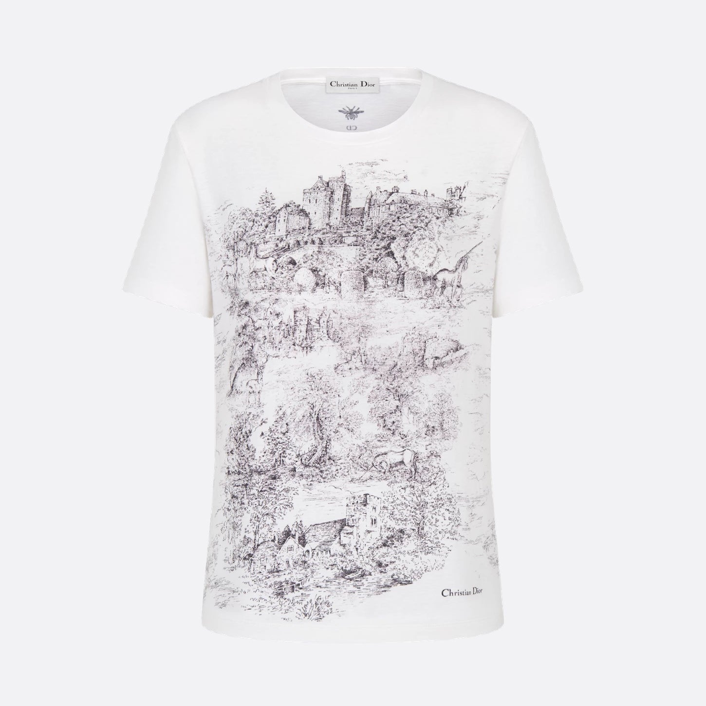 Women's Spring/summer Fashion Holiday Printed T-shirt Round Neck Casual Short Sleeved Top #74234